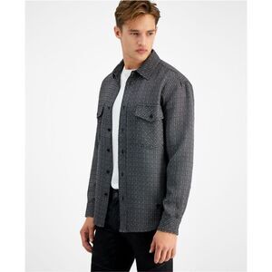 CRWTH Mens Horseshoe Button Up Shirt, Black, NWT